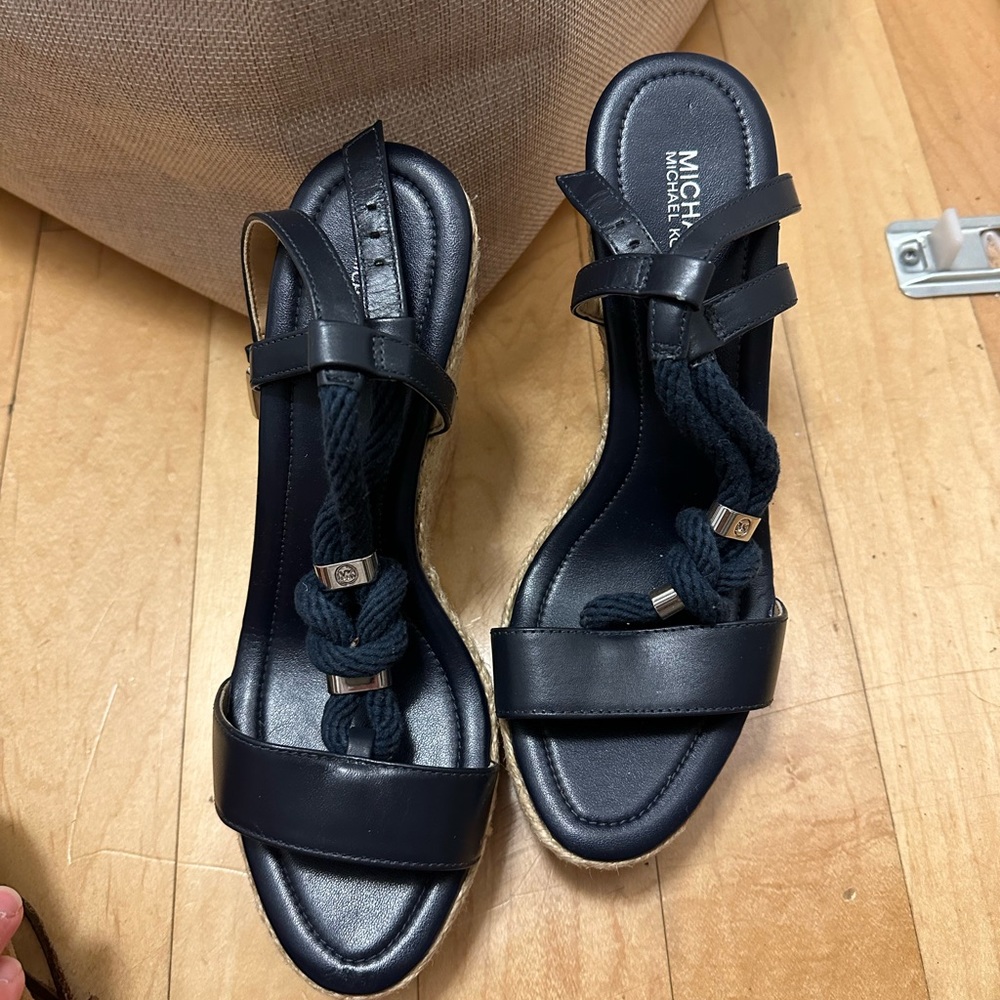 Michael Kors Navy Wedges